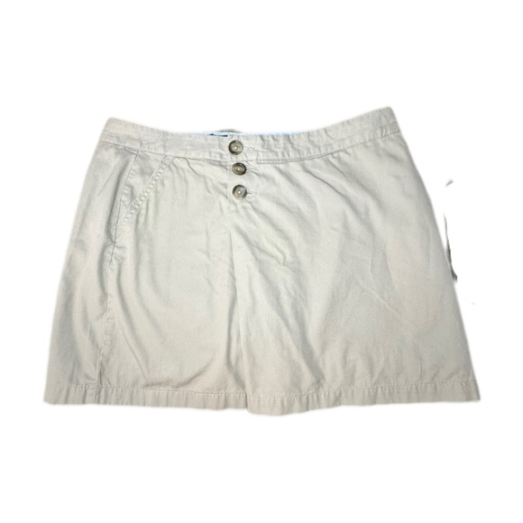 Lands' End Women's Light Khaki Skort with Buttons - Picture 1 of 5